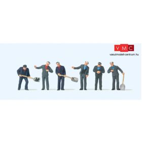   Preiser 10788 Francia gőzmozdonyvezető és fűtő, 3 pár (H0)