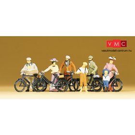 Preiser 12129 Kerékpárosok az 1900-as évekből (H0)