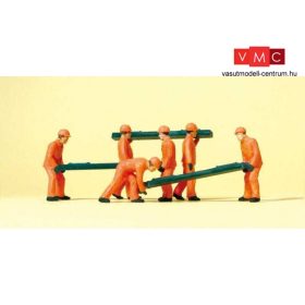 Preiser 14036 Vasúti pályamunkások talpfákkal (H0)