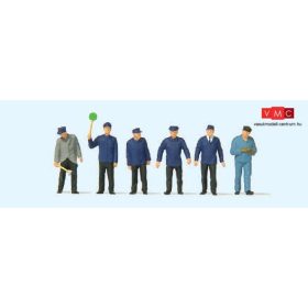   Preiser 14118 Vasutasok, vasúti személyzet, III. korszak (H0)