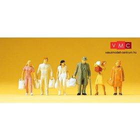 Preiser 14136 Sétáló járókelők csomagokkal (H0)