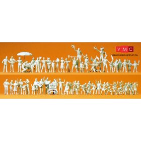 Preiser 16342 Fesztivál látogatók - festetlen (H0)