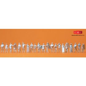 Preiser 16350 Rendőrök bevetésen - festetlen (H0)