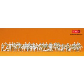   Preiser 16503 Német pilóták és ejtőernyősök, Luftwaffe (1939-45) - festetlen (H0)