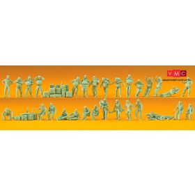   Preiser 16508 Német ejtőernyős katonák, Bundeswehr - festetlen (H0)