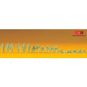   Preiser 16510 Német harckocsizók és forgalomirányítók, Bundeswehr - festetlen (H0)