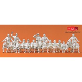   Preiser 16520 Német motoros katonák és gyalogság, Wehrmacht (1939-45) - festetlen (H0)