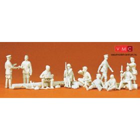   Preiser 16526 Szovjet gyalogság pihenőben 1939-45 (USSR) - festetlen (H0)