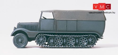 Preiser 16538 Német féllánctalpas teherautó SdKfz.11, ponyvás, Wehrmacht (1939-45) - épí