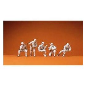   Preiser 16539 Német páncélelhárító ágyú személyzete, Wehrmacht (1939-45) - festetlen (H0)