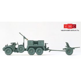   Preiser 16553 Krupp Protze Kfz.70 katonai teherautó, Wehrmacht PAK L/45 ágyúval, Wehrmacht - építőkészlet (H0)