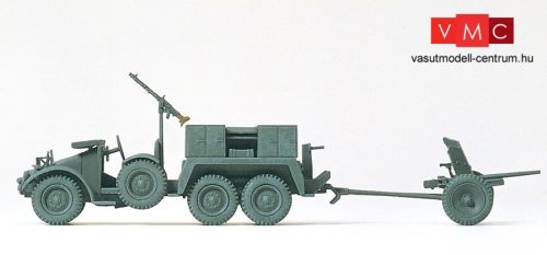 Preiser 16553 Krupp Protze Kfz.70 katonai teherautó, Wehrmacht PAK L/45 ágyúval, Wehrmacht -