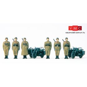   Preiser 16571 Német motorizált egység, álló, Wehrmacht (1939-45) - festetlen (H0)