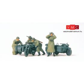   Preiser 16580 Német motorizált egység, elakadt katonák, Wehrmacht (1939-45) - építőkészlet (H0)
