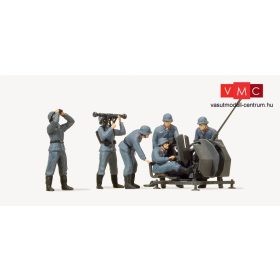   Preiser 16590 Német 20 mm-es légvédelmi gépágyú Flak 38, személyzettel, Wehrmacht (1939-45) - építőkészlet (H0)