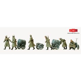   Preiser 16592 Német gyalogság téli menetben, Wehrmacht (1939-45) - festetlen (H0)