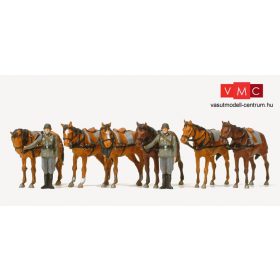   Preiser 16597 Német lovasság, álló, Wehrmacht (1939-45) - festetlen (H0)