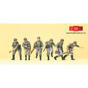   Preiser 16879 Német gyalogos katonák ütközetben, Wehrmacht (1939-45) (H0)