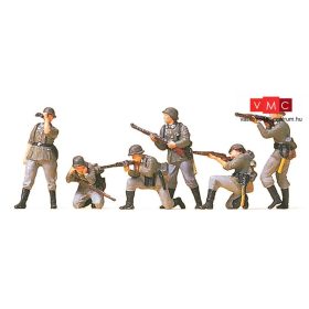   Preiser 16880 Német gyalogos katonák ütközetben, Wehrmacht (1939-45) (H0)