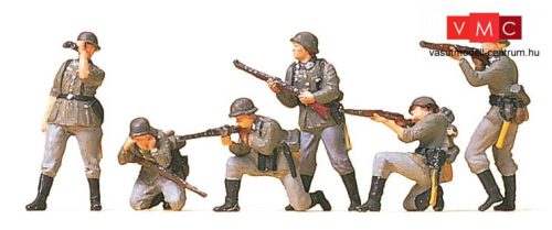 Preiser 16880 Német gyalogos katonák ütközetben, Wehrmacht (1939-45) (H0)
