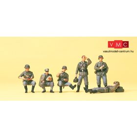   Preiser 16881 Német gyalogos katonák pihenőben, Wehrmacht (1939-45) (H0)