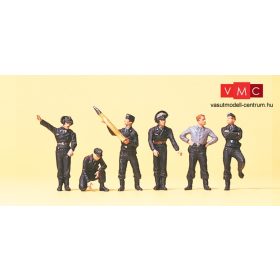   Preiser 16883 Német harckocsizók a járművön, Wehrmacht (1939-45) (H0)