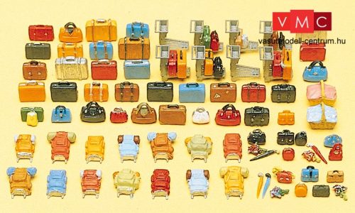 Preiser 17005 Bőröndök, hátizsákok, táskák, csomagok (H0)