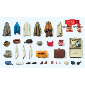 Preiser 17008 Ruhadarabok, táskák, csomagok stb. (H0)