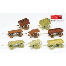 Preiser 17103 Különböző kézikocsik (H0)