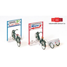 Preiser 17163 Kerékpártároló kerékpárokkal (H0)
