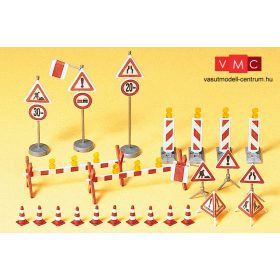 Preiser 17176 Jelzőtáblák építkezéshez (H0)