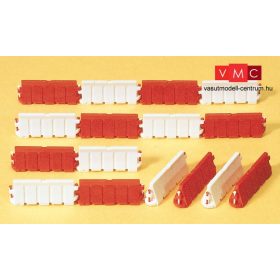   Preiser 17178 Közúti terelőelemek (piros-fehér) építkezésekhez (H0)