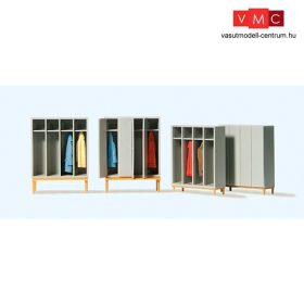   Preiser 17188 Üzemi öltözőszekrények ruhákkal, 4 db (H0)