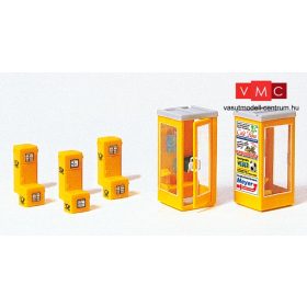 Preiser 17213 Postaládák és telefonfülkék (H0)