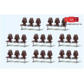   Preiser 17215 Várótermi széksor, 8 db - Építőkészlet (H0)