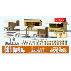   Preiser 17216 Középkori lovagi torna épületei és kiegészítői (H0)