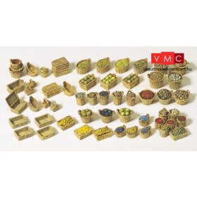   Preiser 17502 Különböző méretű kosarak zöldségekhez és gyümölcsökhöz (H0)