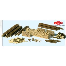 Preiser 17609 Farönkök, fahasábok, farakások (H0)