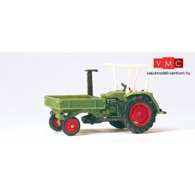   Preiser 17927 Deutz homlokplatós mezőgazdasági traktor, oldalsó vágó adapterrel (H0)