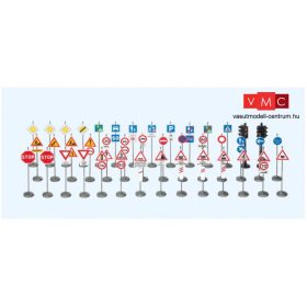 Preiser 18206 Francia közlekedési jelzőtáblák (H0)