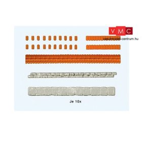   Preiser 18218 Kőkerítés tetejére tetőcserép borítás (H0)