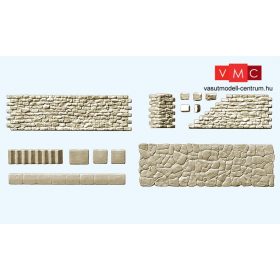 Preiser 18219 Kőfal lépcsőfeljáróval (H0)