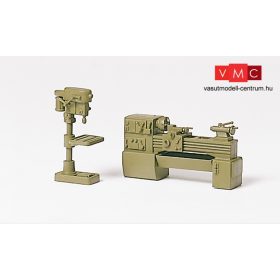   Preiser 18355 Ipari fúró és forgácsológépek, katonai olajzold színben (H0)