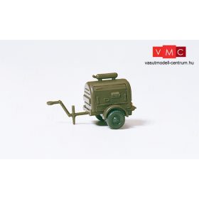   Preiser 18360 Kompresszor-utánfutó, katonai olajzöld színben (H0)