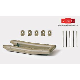 Preiser 18367 Katonai gumicsónak és evezőlapátok (H0)