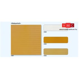   Preiser 19581 Dekorlap, csaphornyos parketta - tölgy színben, 95 x 95 mm, 3 db (H0)