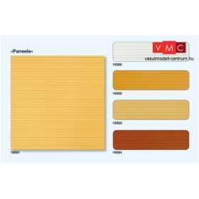   Preiser 19592 Dekorlap, beltéri tetőpanel/falpanel - bükk színben, 95 x 95 mm, 3 db (H0)