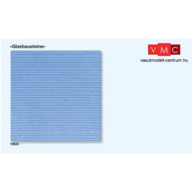   Preiser 19624 Dekorlap, üvegtégla - átlátszó, 95 x 95 mm, 3 db (H0)