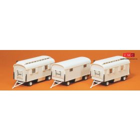   Preiser 20005 Cirkuszi lakókocsik, 3 db - építőkészlet (H0)