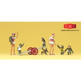 Preiser 20257 Cirkuszi mutatványosok majmokkal (H0)